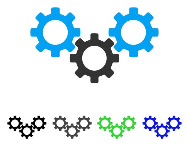 Dişli kutusu düz simgesi