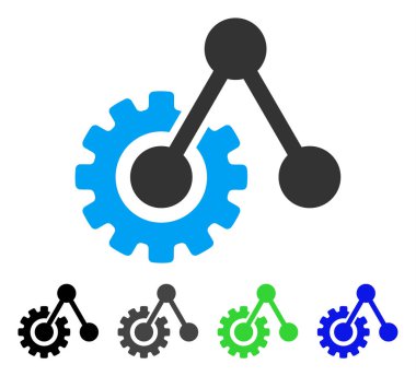 Motor yapısı düz simgesi