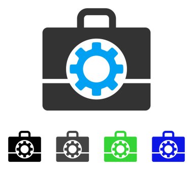 Mekanik servis talebi düz simgesi