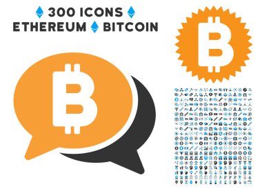 Bitcoin sohbet düz simgesiyle