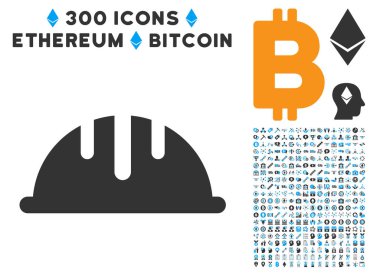 Küçük resim ile kask düz simgesi