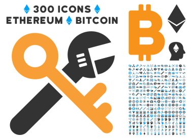 Güvenlik araçları düz simgesi koleksiyonu ile