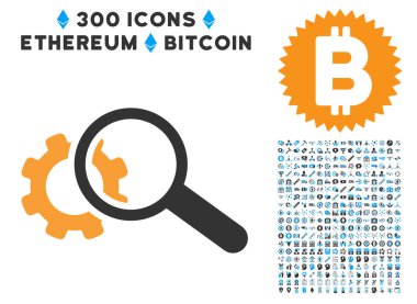 SEO Araçlar düz simge seti ile