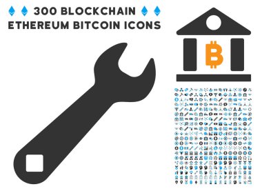 Düz İngiliz anahtarı simgesini koleksiyonu ile