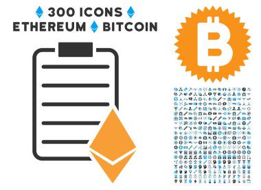 Ethereum sözleşme düz simgesi koleksiyonu ile