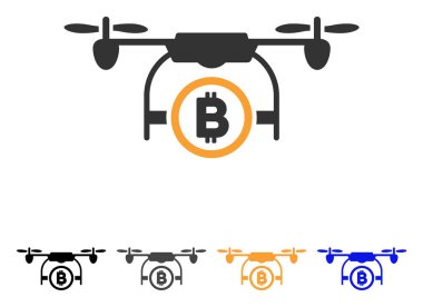 Bitcoin Airdrone vektör simgesi