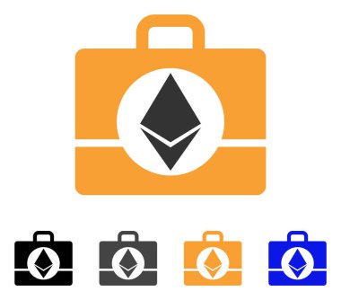 Ethereum durumda vektör simgesi