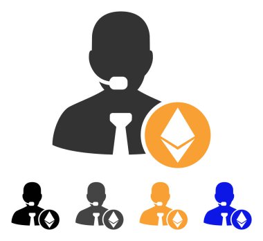 Ethereum operatör Yöneticisi vektör simgesi