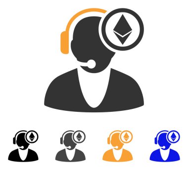 Ethereum operatör vektör simgesi