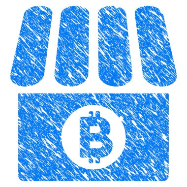 Bitcoin Dükkanı Grunge simgesi