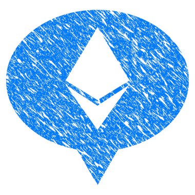 Ethereum Banner balon Grunge simgesi