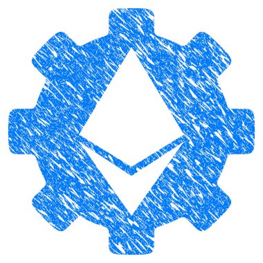 Ethereum Cog Wheel Grunge simgesi