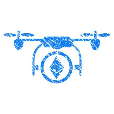 Ethereum helikopter Grunge simgesi