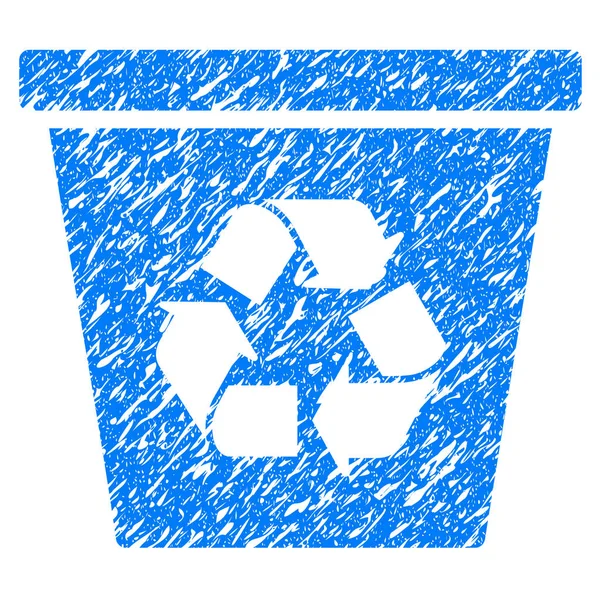 Recycle Bin Grunge Icon — Stock Vector