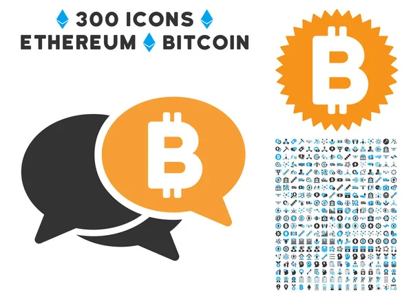 Bitcoin Webinar düz simgesiyle