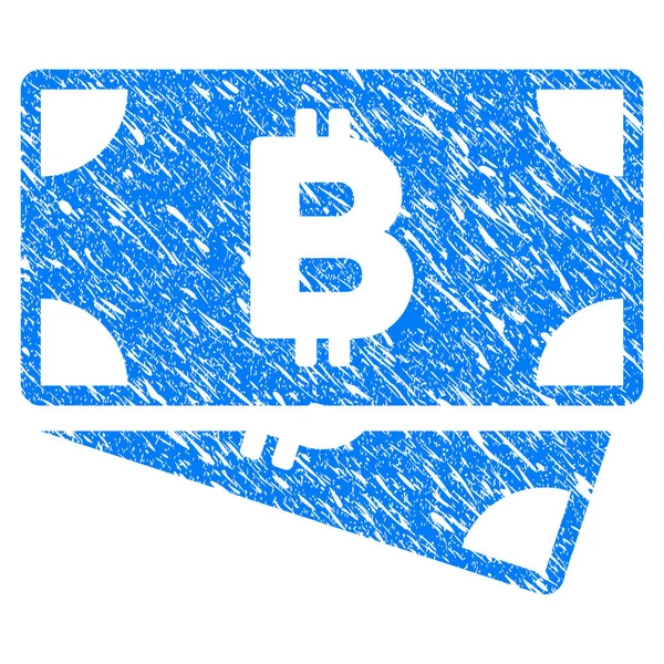 Bitcoin Cash sedlar Grunge-ikonen — Stock vektor