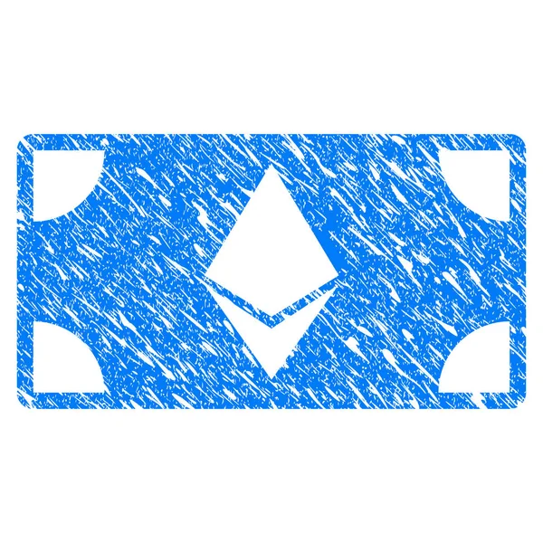 Ethereum banknot Grunge simgesi