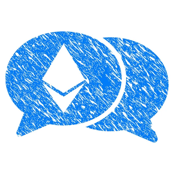 Ethereum sohbet Grunge simgesi