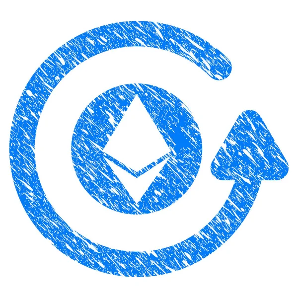 Ethereum ters ibraz Grunge simgesi