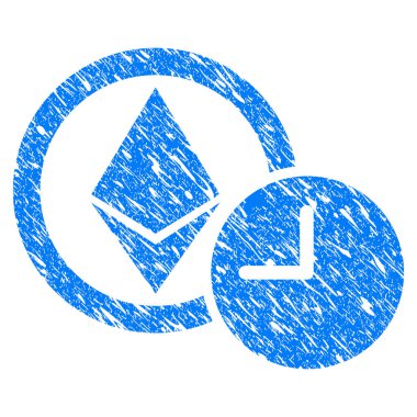 Ethereum kredi saat Grunge simgesi