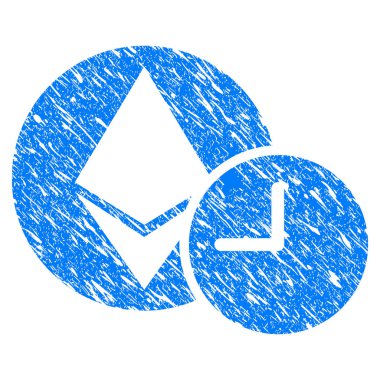 Ethereum kredi saat Grunge simgesi