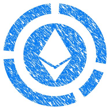 Ethereum diyagramı Grunge simgesi