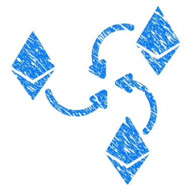 Ethereum karıştırıcı girdap Grunge simgesi