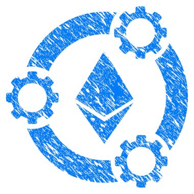 Ethereum havuzu işbirliği Grunge simgesi