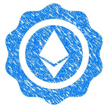 Ethereum mühür Grunge simgesi