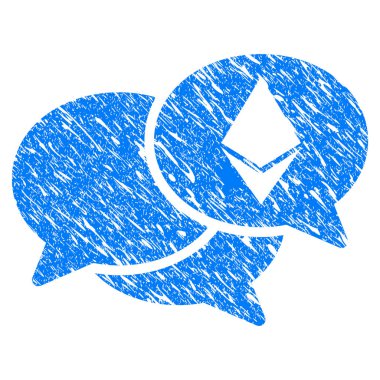 Ethereum Webinar iletileri Grunge simgesi