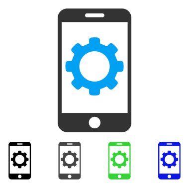 Smartphone seçenekleri vites düz simgesi