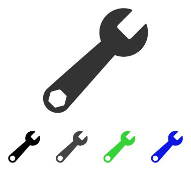 Düz İngiliz anahtarı simgesini