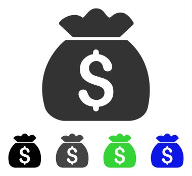 para çantası düz simgesi