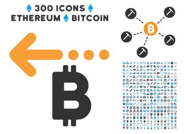 Bitcoin geri ödeme geri düz simgesiyle