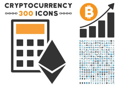 Ethereum hesap makinesi düz simgesiyle