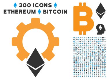 Ethereum vites düz simgesiyle