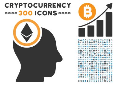 Küçük resim simgesiyle Ethereum zihin kafa düz