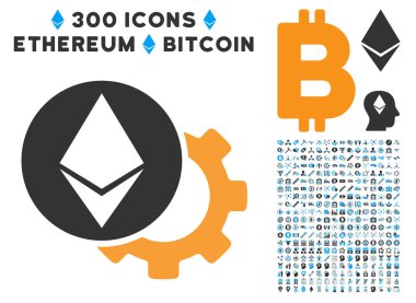 Ethereum ayarları vites düz simgesi ile