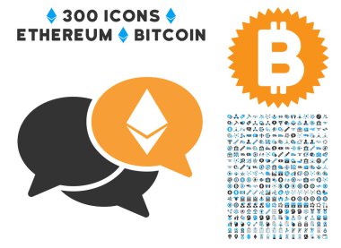 Simgesiyle Ethereum Webinar iletileri düz