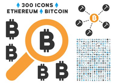 Küçük resim ile Bitcoin düz simgesini bulun