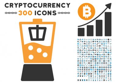 Küçük resim ile Mutfak Mikser düz simgesi