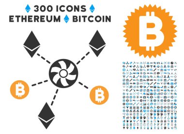 Cryptocurrency Blender Rotor düz simgesiyle