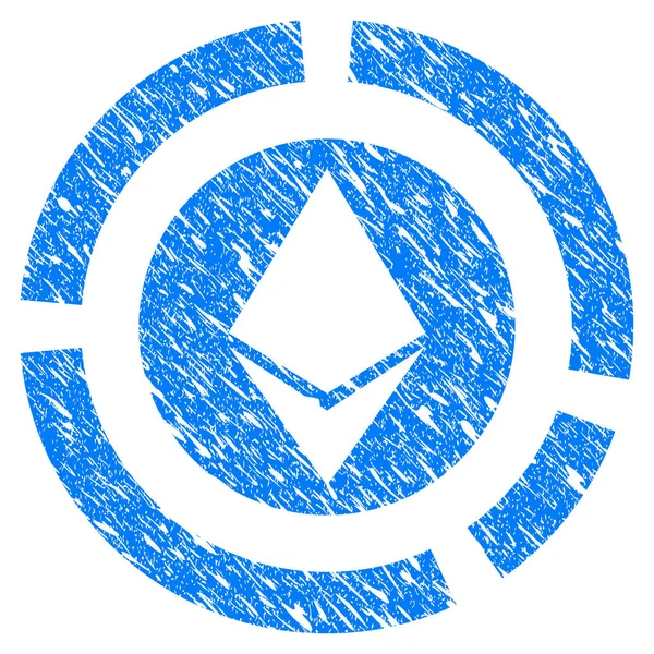 Ethereum diyagramı Grunge simgesi