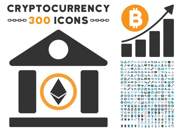 Ethereum A.ş. Binası düz simgesiyle