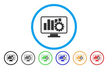 Grafik yapılandırmak yuvarlak simge görüntüle