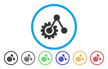 Motor yapısı yuvarlak simge