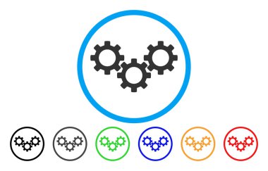 Dişli kutusu yuvarlak simge