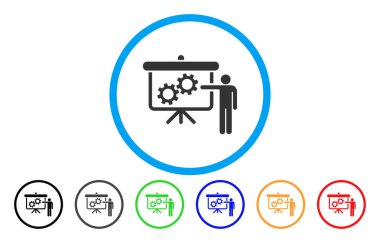 Gears'ı sunu ders yuvarlak simge