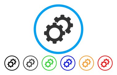 Gears'ı yuvarlak simge