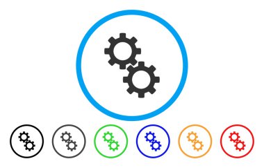 Gears'ı yuvarlak simge